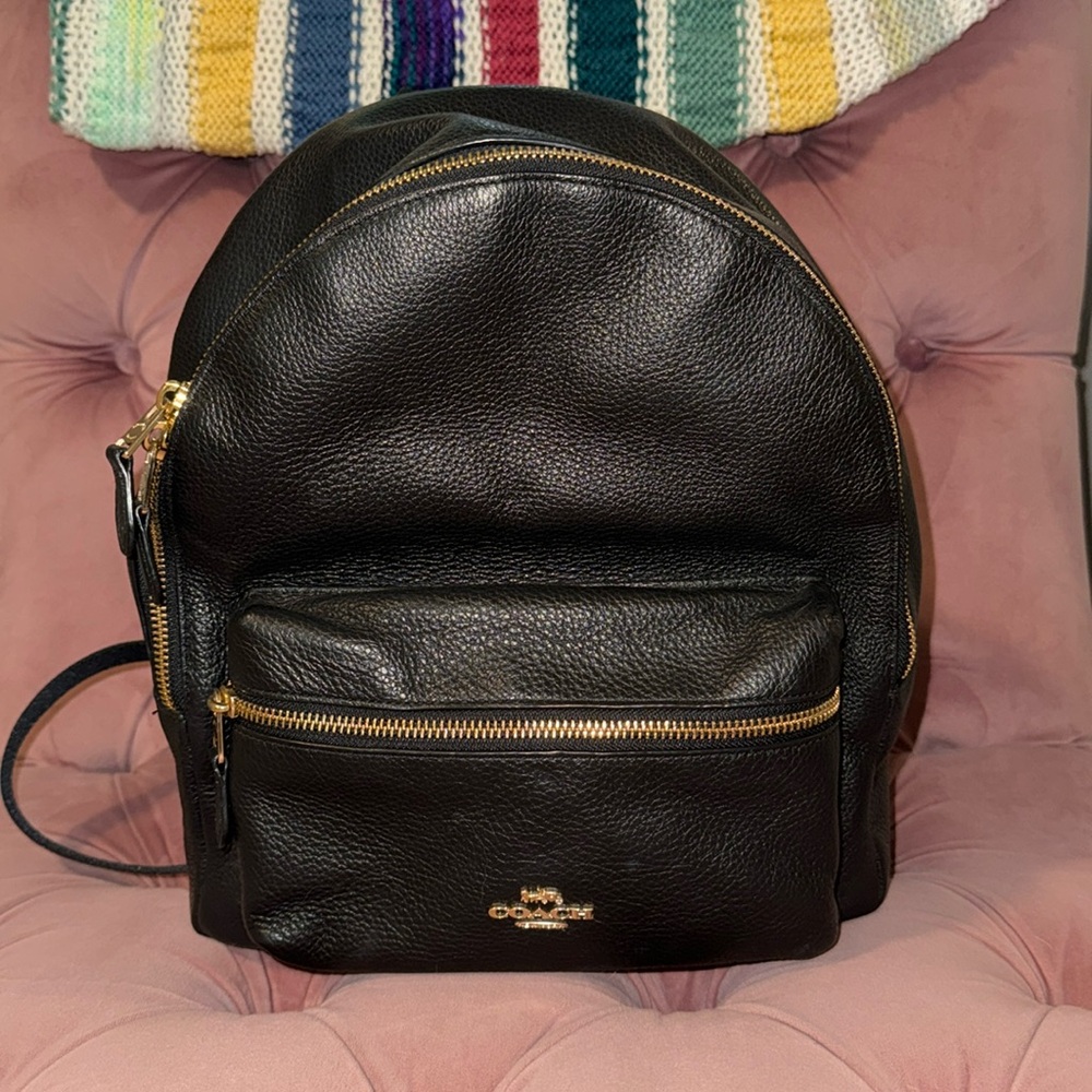 Black Coach Backpack